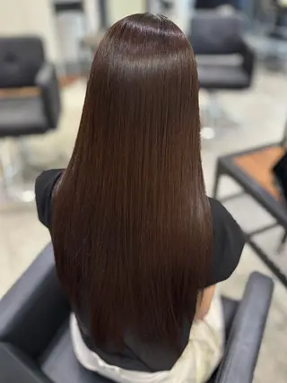 ロング カラー 縮毛矯正・髪質改善 人気No1🩶北島のヘアスタイル