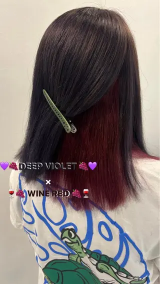 セミロング カラー Lelie by artina所属・💚 AKI 💚のヘアスタイル