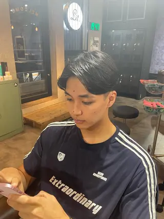 パーマ メンズ litbyfifth 濵崎寛太のヘアスタイル