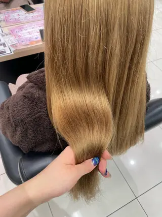 ロング クロスパーマ/うる艶 カラー/Kurumiのヘアスタイル