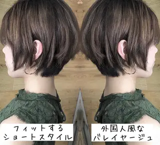 ショート カラー テトネ タカシのヘアスタイル