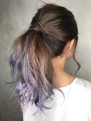 セミロング カラー 髪質改善×縮毛矯正 HairDr.LINO駒沢【リノ】所属・mam. mamicoのヘアスタイル