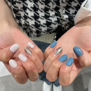 メンズ ネイル emu所属・けいこ🍊ニュアンス ネイル/個性派ネイルのネイルデザイン