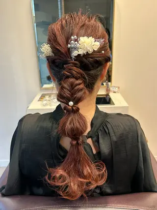 ロング ヘアアレンジ 横浜カラー/パーマ/ SAKI💫のヘアスタイル