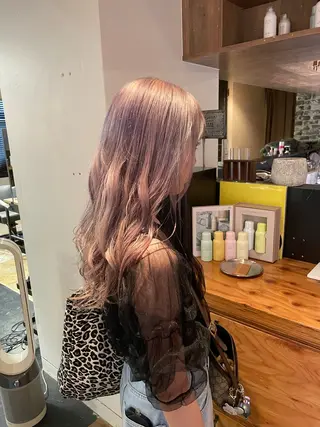 ロング カラー en:s【新潟万代】 🌈川瀬瑠那のヘアスタイル