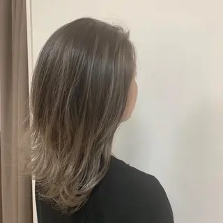 セミロング カラー ヘアアレンジ 【Sweep】おじま のぞみのヘアスタイル