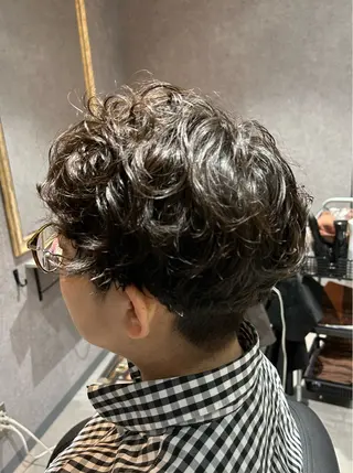 ショート パーマ メンズ IwAsh 鶴ヶ峰所属・✨ショートスタイル✨ 山本のヘアスタイル