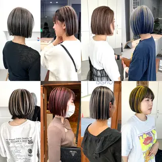 ショート カラー 似合わせカット/デザ インカラー/伊藤吏紀のヘアスタイル