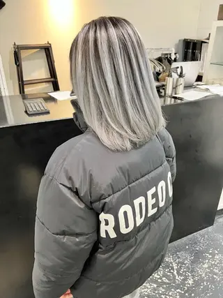 ロング カラー パーマ ヘアアレンジ メンズ キッズ nico TOKYO 渋谷所属・ブリーチ　ハイトーン 特化🌈フジタハルキのヘアスタイル