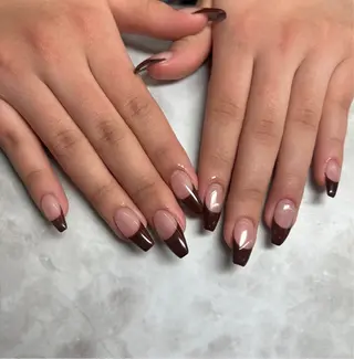 ネイル 韓国/ヌーディー系 ネイル自由が丘のネイルデザイン