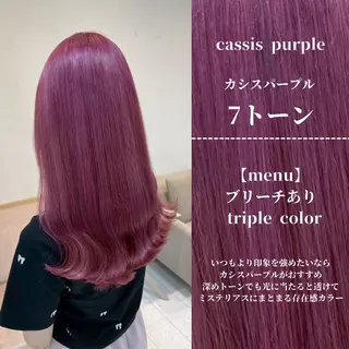 ロング カラー ブリーチモデル/ メンズパーマ/AMIのヘアスタイル