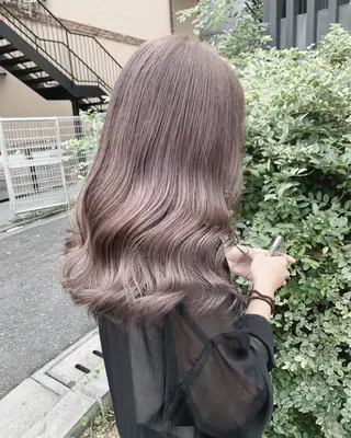 セミロング カラー あおき りゅうせいのヘアスタイル