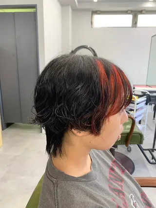 ショート カラー 藤倉 翔平のヘアスタイル