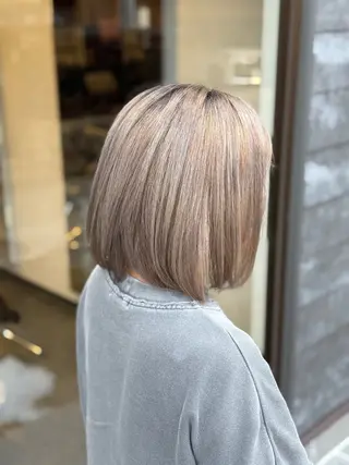 ミディアム 髪質改善⚡️カラー 🍀武久 誠🍀のヘアスタイル