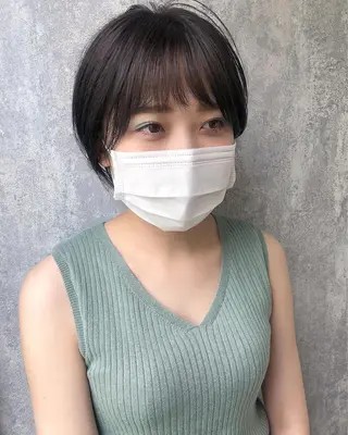 カラー レイヤー/ボブ/ 顔周り/yukinaのヘアスタイル