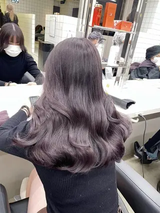 カラー 韓国ヘア🩶🇰🇷 透明感カラー🎀のヘアスタイル