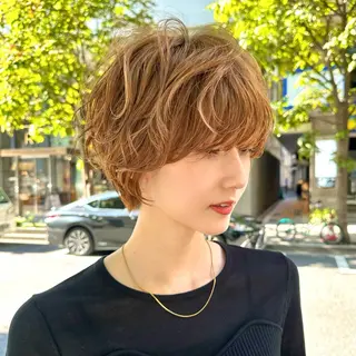 ショート カラー 銀座/ショート特化/ 似合わせカット/といのヘアスタイル