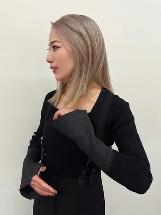 セミロング カラー ヘアアレンジ SALOWIN梅田茶屋町店所属・ウルフレイヤーカット /チヒロのヘアスタイル