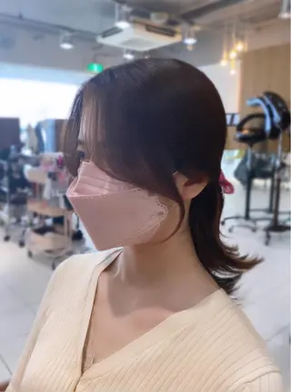 ミディアム YUZU🎀顔まわり ×レイヤーカットのヘアスタイル