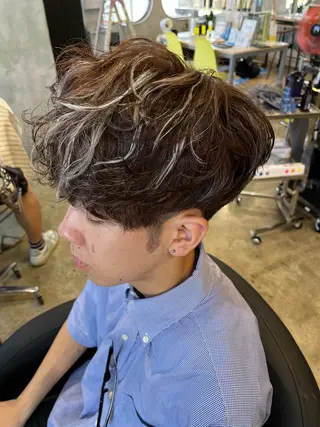 ショート パーマ メンズ 🌀rooomen/ 龍之介/メンズサロンのヘアスタイル