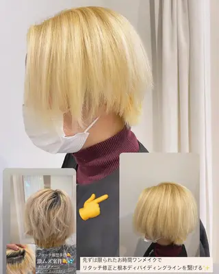 ショート カラー パーマ ヘアアレンジ キッズ ネイル マツエク・マツパ Beauty＆Relaxation MEGUMI所属・MEGUMI megumiのヘアスタイル