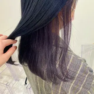 セミロング カラー g.hair design所属・saaya💙 ブリーチなしカラーのヘアスタイル