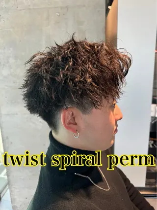 ショート Mens  Salon stud.所属・川畑 大地/波巻きパーマのヘアスタイル