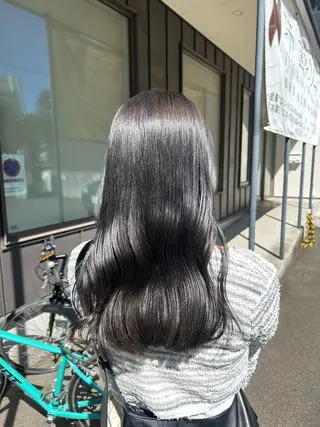 セミロング カラー 🌼RIKA🌼レデ ィース専門💖のヘアスタイル