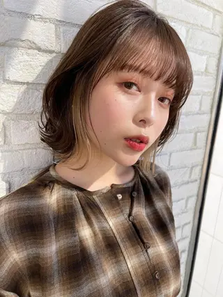 ショート カラー 仙台Ｉ韓国レイヤー Ｉ髪質改善Ｉ伊藤拓海のヘアスタイル