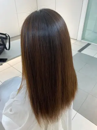 ロング 🐬脱白髪染めカラー 清水大世🐬のヘアスタイル