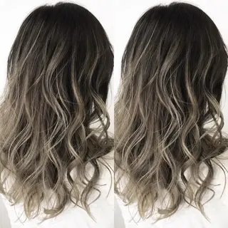 ロング カラー LUSTRE クロサワのヘアスタイル