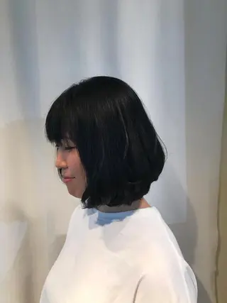 ミディアム 小杉輝/ショート /艶カラー✨のヘアスタイル