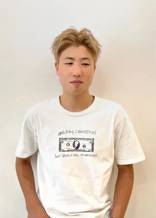 ショート カラー メンズ 髪質改善／ 似合わせ／古津遼平のヘアスタイル