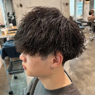 ショート カラー パーマ ヘアアレンジ メンズ キッズ 🔷横浜1のパーマ 職人🔷将太郎のヘアスタイル