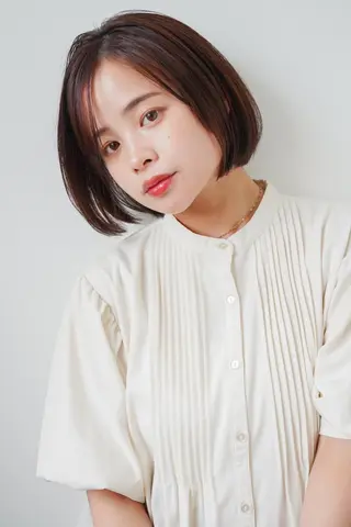 カラー パーマ ヘアアレンジ ミディアム 大石 隼也のヘアスタイル