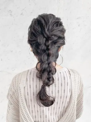 セミロング ヘアアレンジ Blue所属・透明感カラー 🫰🏻💗 高橋舞のその他イメージ