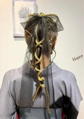 ロング ヘアアレンジ 青野 文香のヘアスタイル