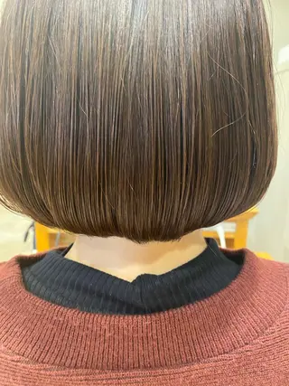 ミディアム カラー 透明感カラー・ 髪質改善🩵イケダのヘアスタイル