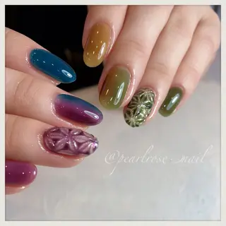 ネイル Beauty salon Ryu・ange所属・PEARL ROSE パールローズのネイルデザイン