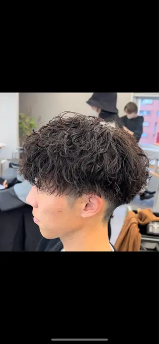 パーマ メンズ 浜野 泰斗のヘアスタイル