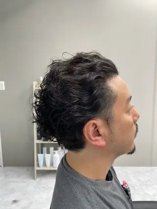 ミディアム パーマ メンズ ✨中野✨髪質改善✨ 野口虎剛のヘアスタイル