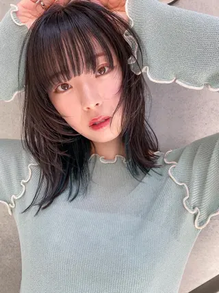 ミディアム nessヤマサキ リュウタのヘアスタイル