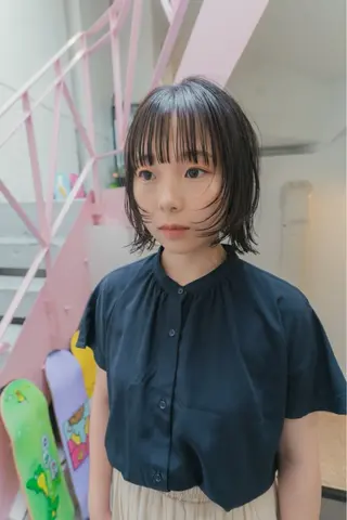 ショート カラー kyon.hair 韓国カットカラーのヘアスタイル