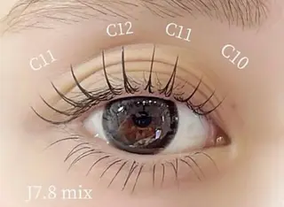 マツエク・マツパ lucil eyelash ルシル塚本店【まつげパーマ/マツエク/眉毛専門店】所属・lucil 上棚のマツエク・マツパデザイン