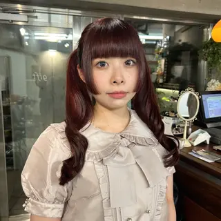 ロング カラー 土屋かすみ✁︎. ꙳ 姫カットのヘアスタイル