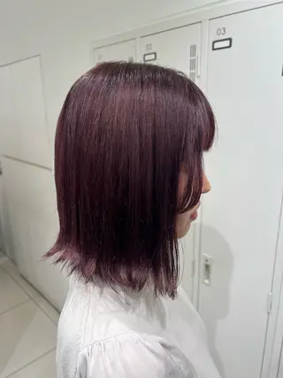 ミディアム カラー 【暖色カラー特化】 中山由梨のヘアスタイル