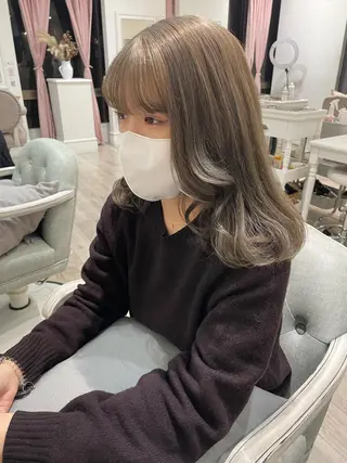 ミディアム カラー miyu /大阪美容室のヘアスタイル