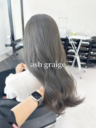 ロング カラー 心斎橋/ブリーチなし 髪質改善/レイヤーのヘアスタイル