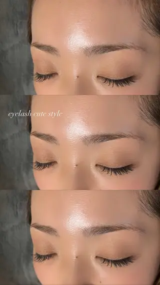 マツエク・マツパ 稲垣 遥のヘアスタイル