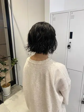 パーマ sand 大阪梅田所属・ショートパーマ🌀 ✂︎小寺仁紫のヘアスタイル